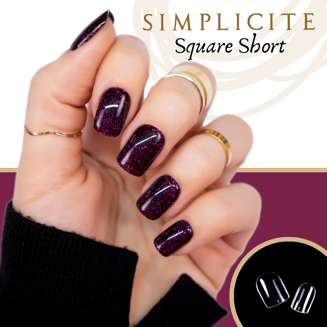 SIMPLICITÉ : Square short gel tips, 500pcs